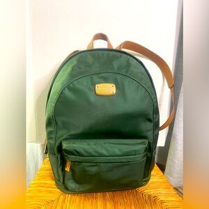Michael Kors jet set item. LG back pack color Moss